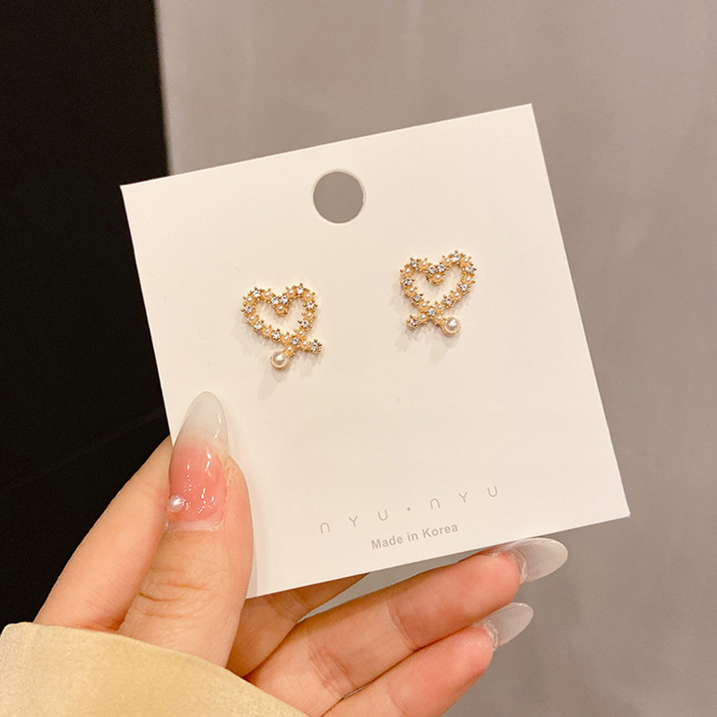 925 Silver Needle Earrings Women's Floor Stand Night Market Source Korean Fashion New Popular Earrings Wholesale Popular Earrings