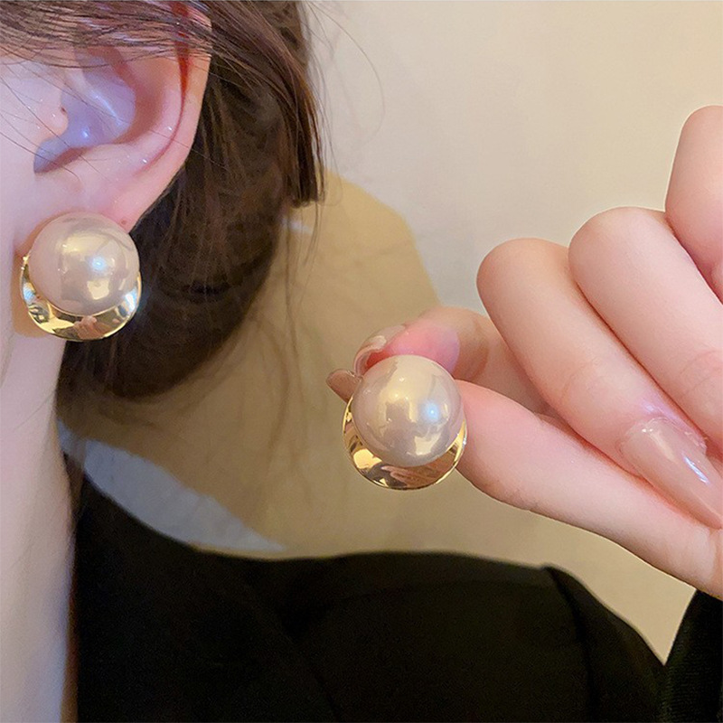 Big Pearl Earrings For Women 2023 New Fashion Netw...