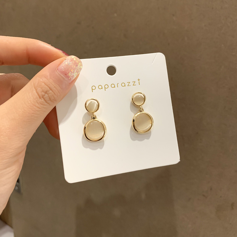 925 Silver Needle Placed On The Ground Stall Night Market Supply Source Earrings Female Korean Fashion Network Popular Live Broadcast Popular Earrings Earrings Wholesale