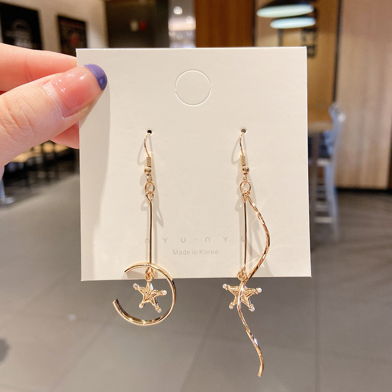 925 Silver Needle Earrings Women's Floor Stand Night Market Source Korean Fashion New Popular Earrings Wholesale Popular Earrings