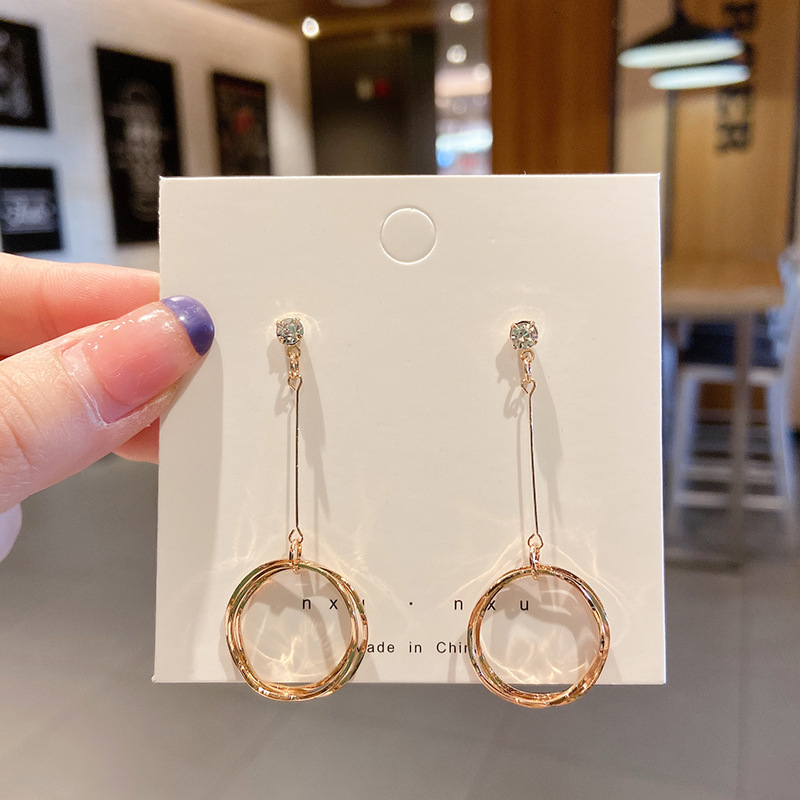 925 Silver Needle Earrings Women's Floor Stand Night Market Source Korean Fashion New Popular Earrings Wholesale Popular Earrings