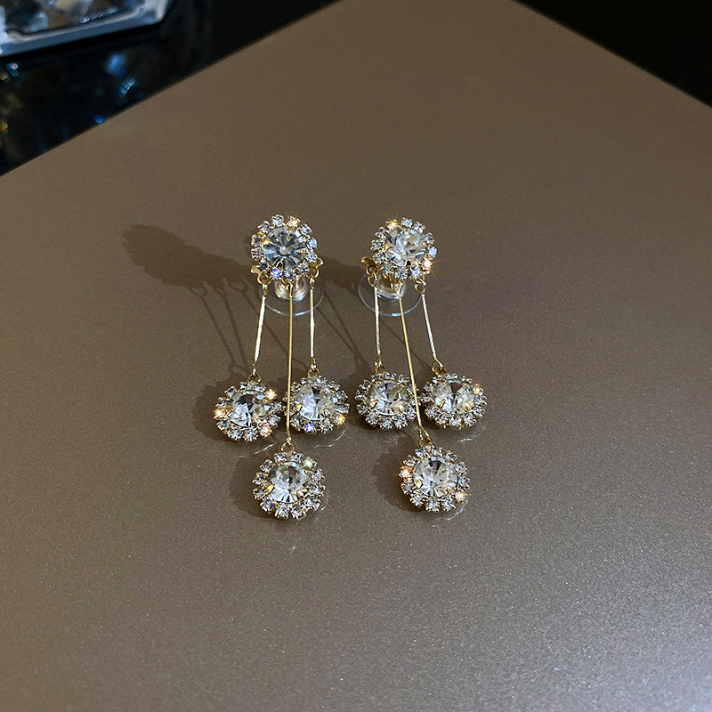 925 Silver Needle Placed On The Ground Stall Night Market Supply Source Earrings Female Korean Fashion Network Popular Live Broadcast Popular Earrings Earrings Wholesale