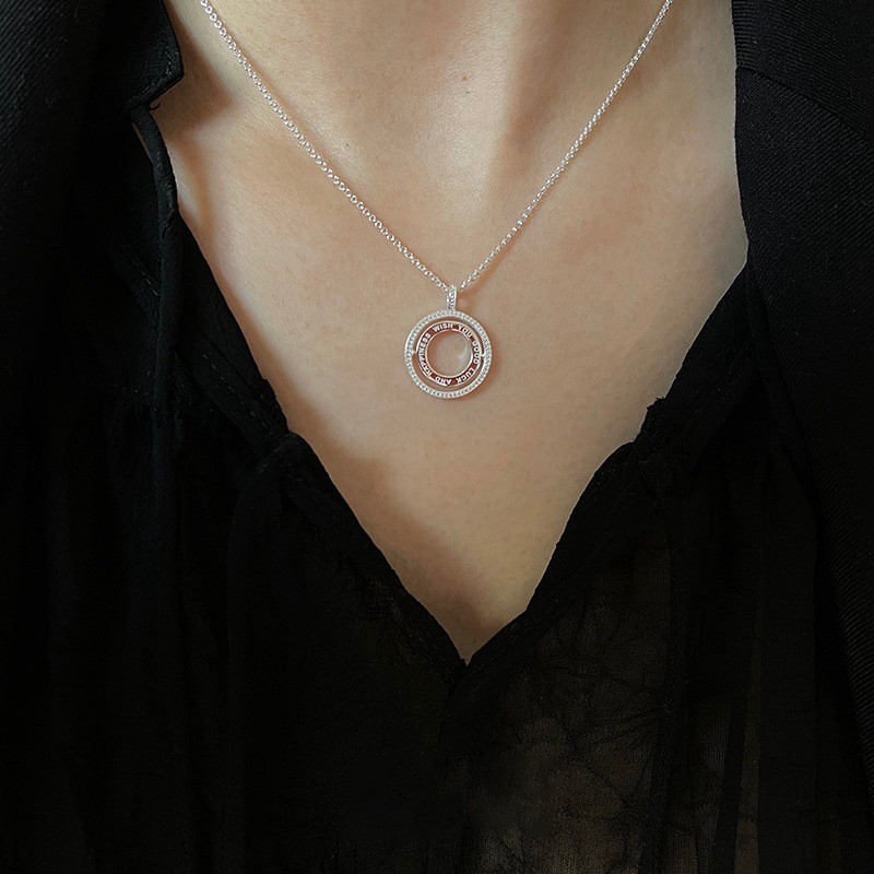 Korean Version S925 Silver Temperament Water Drop Necklace, Women's Retro Fashion, Elegant And Simple Collarbone Chain, Creative And Artistic Jewelry Trend