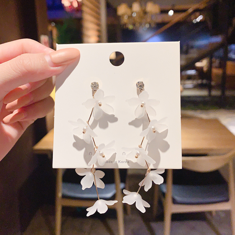 925 Silver Needle Earrings Women's Floor Stand Night Market Source Korean Fashion New Popular Earrings Wholesale Popular Earrings