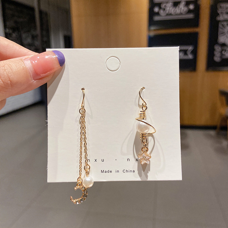 925 Silver Needle Earrings Women's Floor Stand Night Market Source Korean Fashion New Popular Earrings Wholesale Popular Earrings