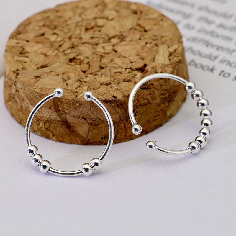 Amazon S925 Sterling Silver Rotatable Anxiety Reli...