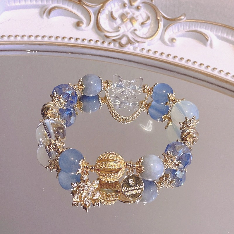 Dopamine Bracelet, Crystal Ceramic Beaded Bracelet...