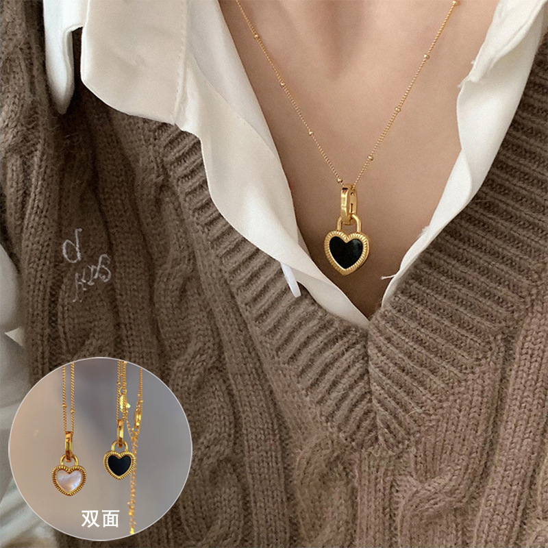 Korean Version S925 Silver Temperament Water Drop Necklace, Women's Retro Fashion, Elegant And Simple Collarbone Chain, Creative And Artistic Jewelry Trend