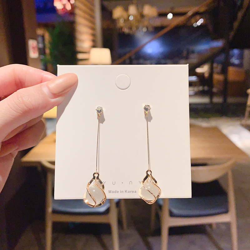 925 Silver Needle Earrings Women's Floor Stand Night Market Source Korean Fashion New Popular Earrings Wholesale Popular Earrings