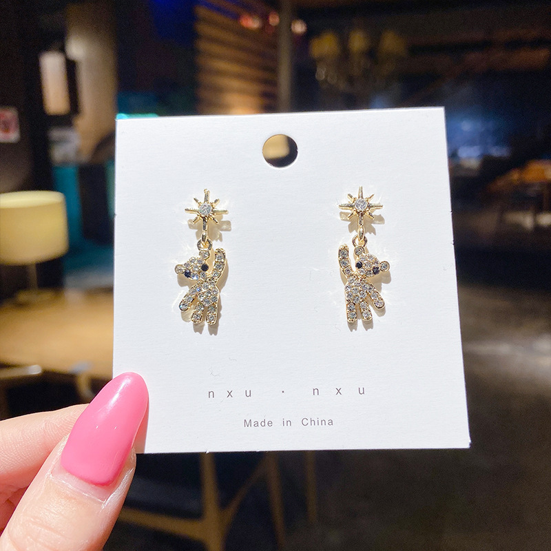 925 Silver Needle Earrings Women's Floor Stand Night Market Source Korean Fashion New Popular Earrings Wholesale Popular Earrings