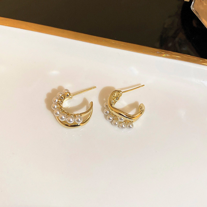 925 Silver Needle Placed On The Ground Stall Night Market Supply Source Earrings Female Korean Fashion Network Popular Live Broadcast Popular Earrings Earrings Wholesale